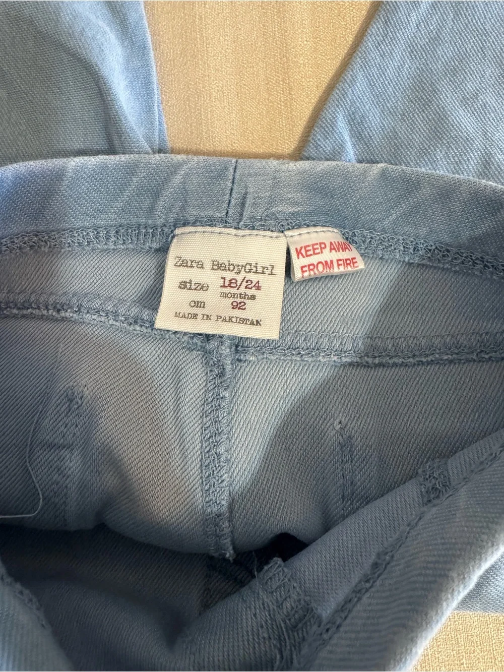 Zara Toddler Girl Denim Leggings w/ pockets